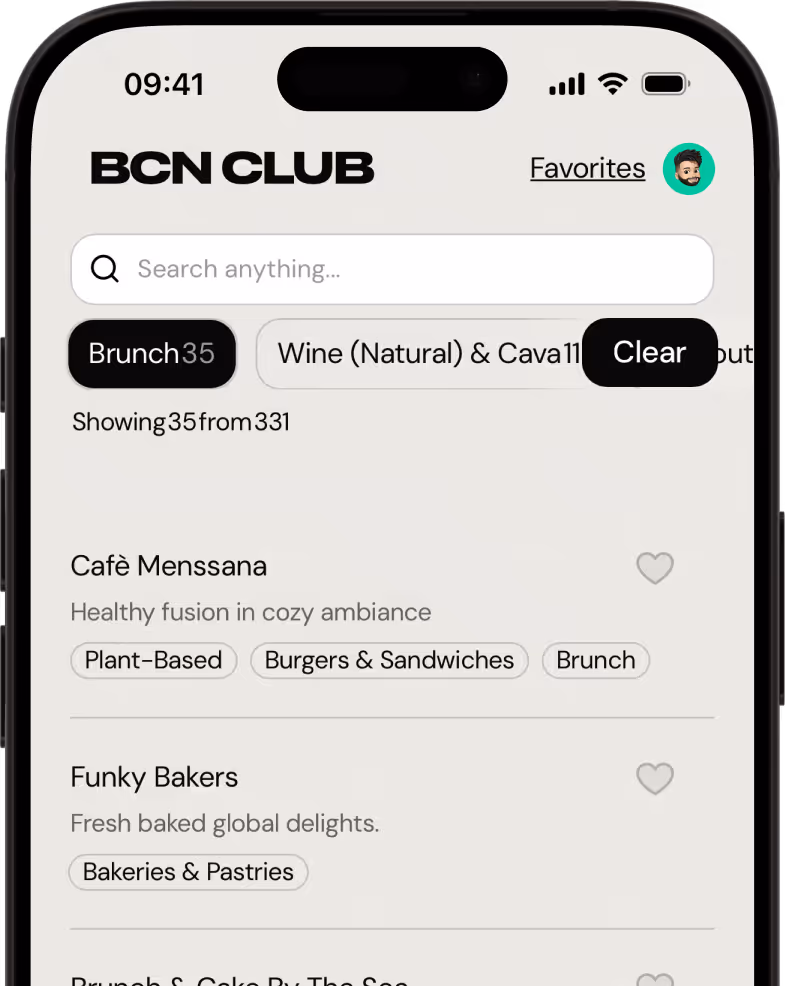 Browse curated spots